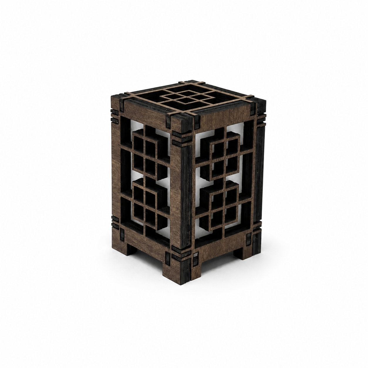 Mini Wooden Korean Lantern Table Decors Lamp- 1.5X1.5X2.5-A4