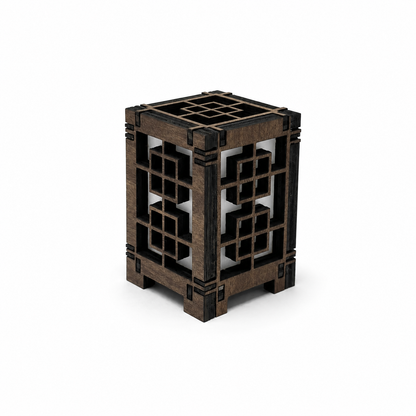 Mini Wooden Korean Lantern Table Decors Lamp- 1.5X1.5X2.5-A4