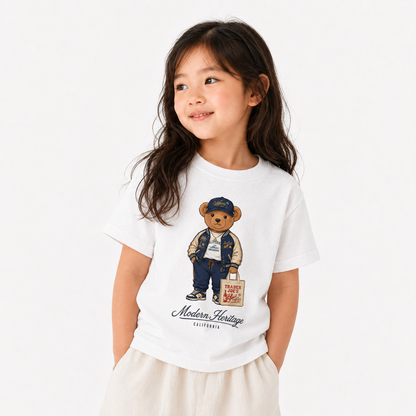 [Youth] Korean Heritage Cali Teddy Bear Grocery Run Graphic T-Shirt