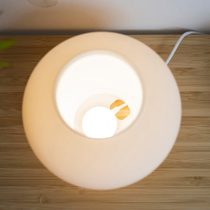 Large Moon Jar LED Ambient Lamp with Flower Holder