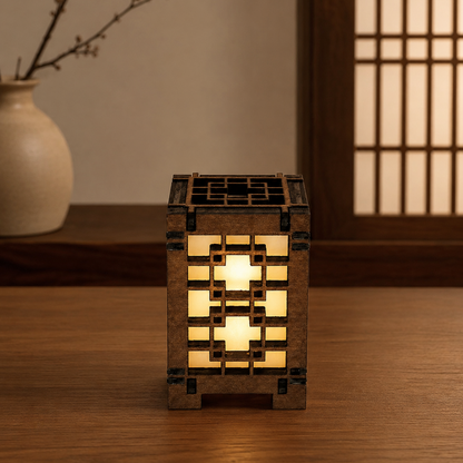 Mini Wooden Korean Lantern Table Decors Lamp- 1.5X1.5X2.5-A49