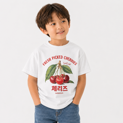 [Youth] Cherries Graphic T-Shirt