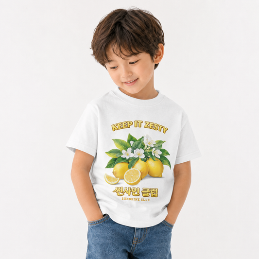 [Youth] Lemon Zesty Sunshine Club Graphic T-Shirt