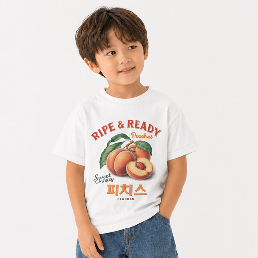 [Youth] Peach Graphic T-Shirt